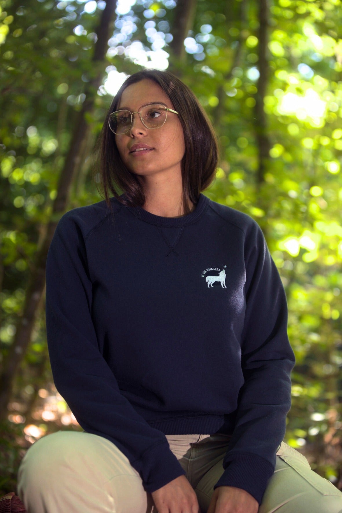 Sweatshirt éco-responsable recyclé et fabriqué en France - Bleu Navy