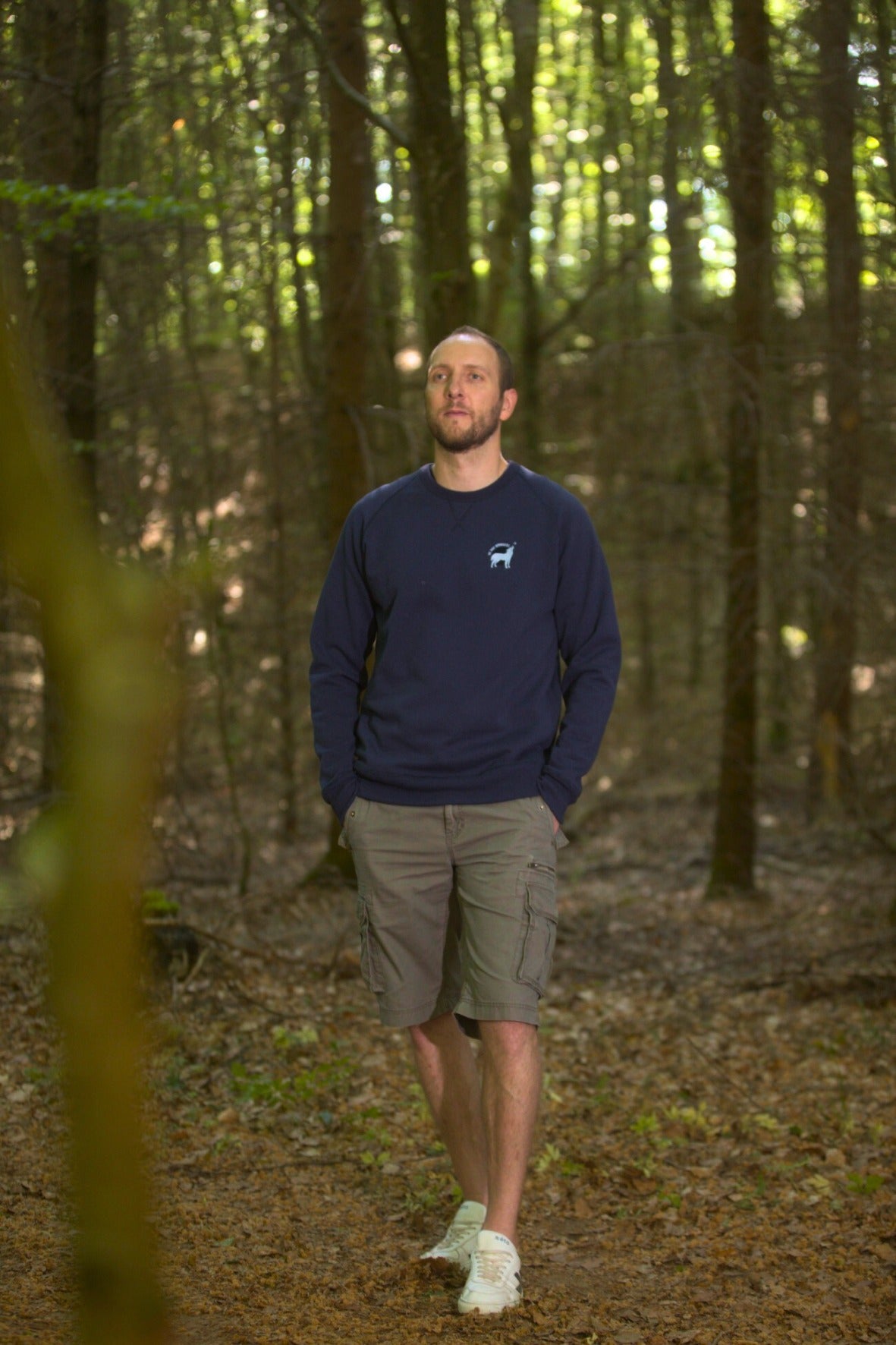 Sweatshirt éco-responsable recyclé et fabriqué en France - Bleu Navy