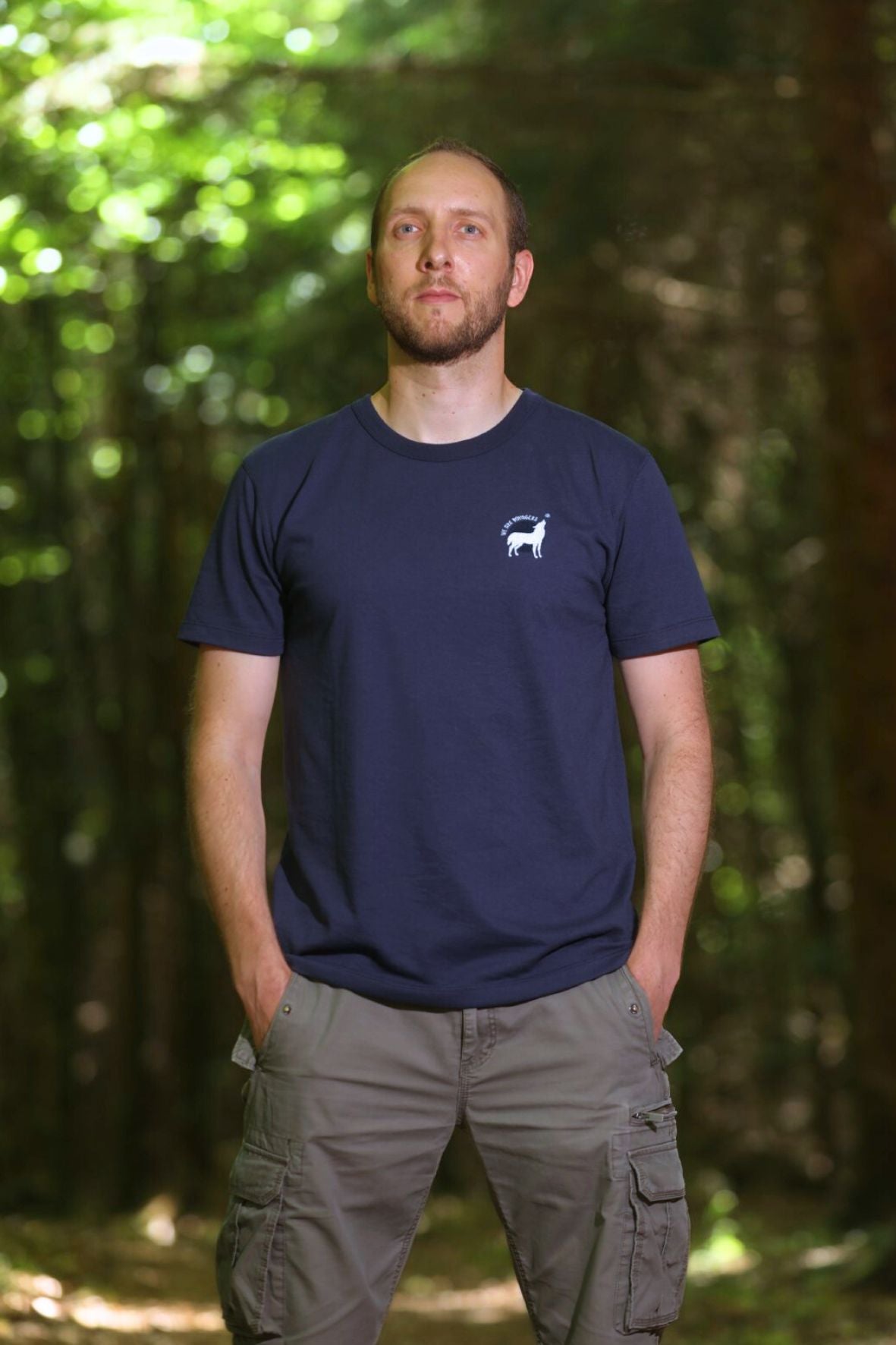 T-shirt mixte éco-responsable 100% recyclé et fabriqué en France - Bleu Navy