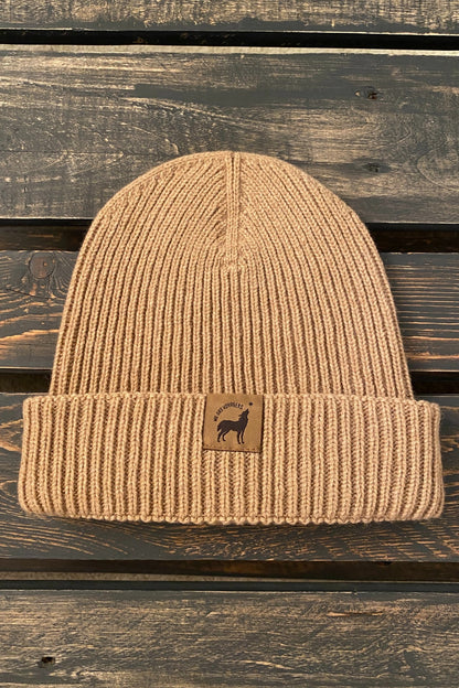 Recycled Wool Beanie - Camel