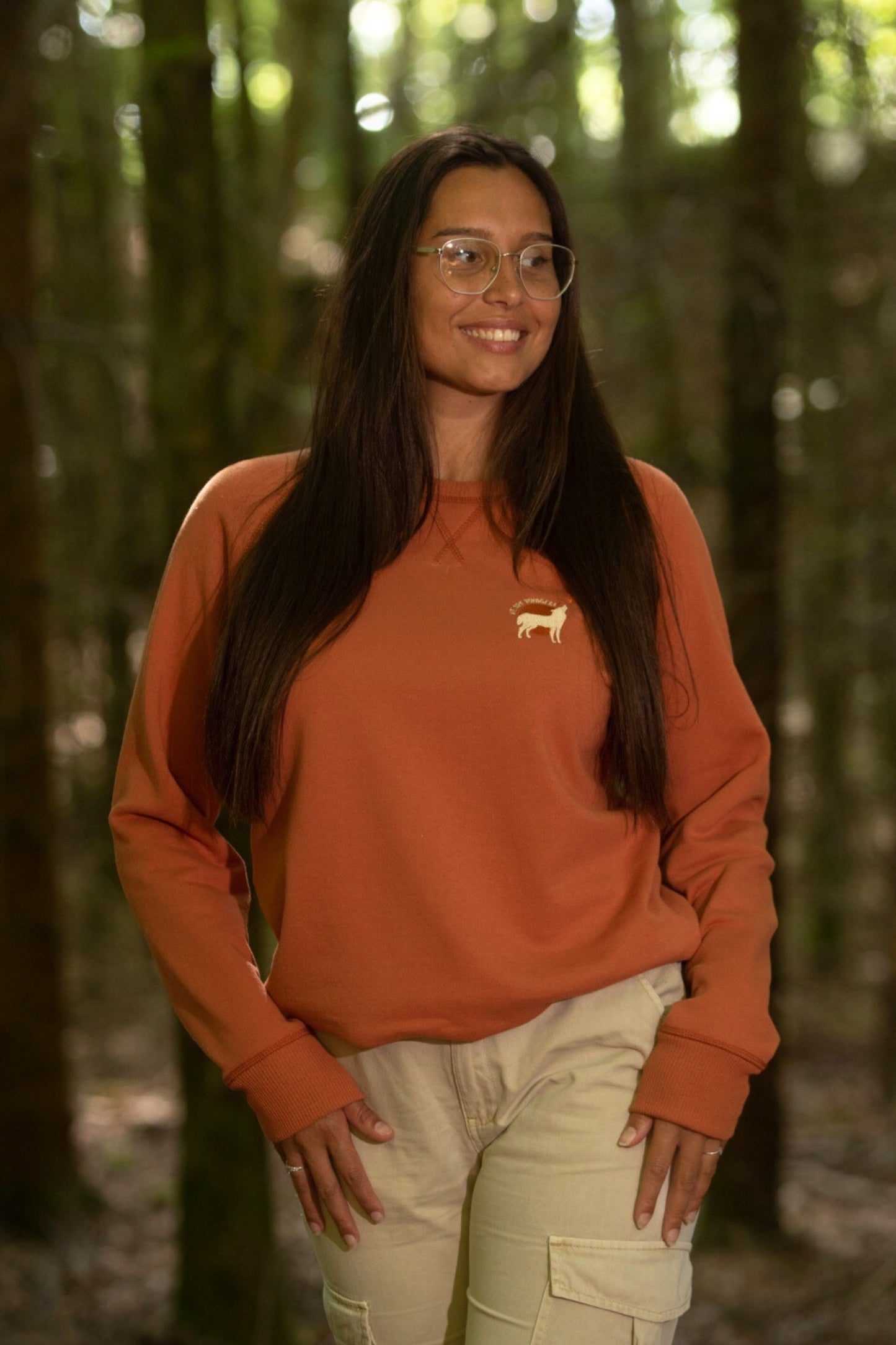 Sweatshirt Recycled and Made In France (Unisex) - Terracotta