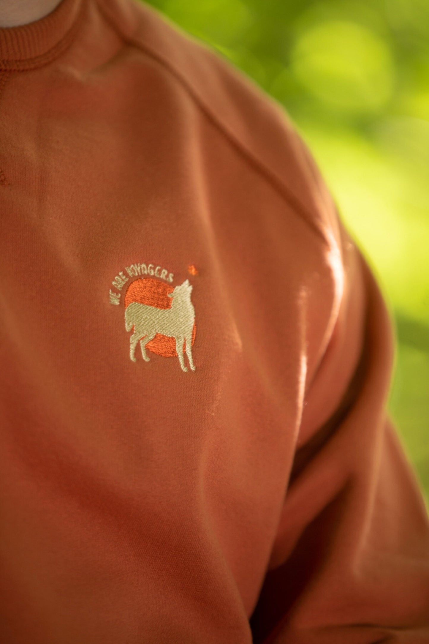 Sweatshirt éco-responsable recyclé et fabriqué en France - Terracotta