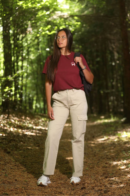 T-Shirt 100% Recycled and Made In France (Unisex) - Burgundy
