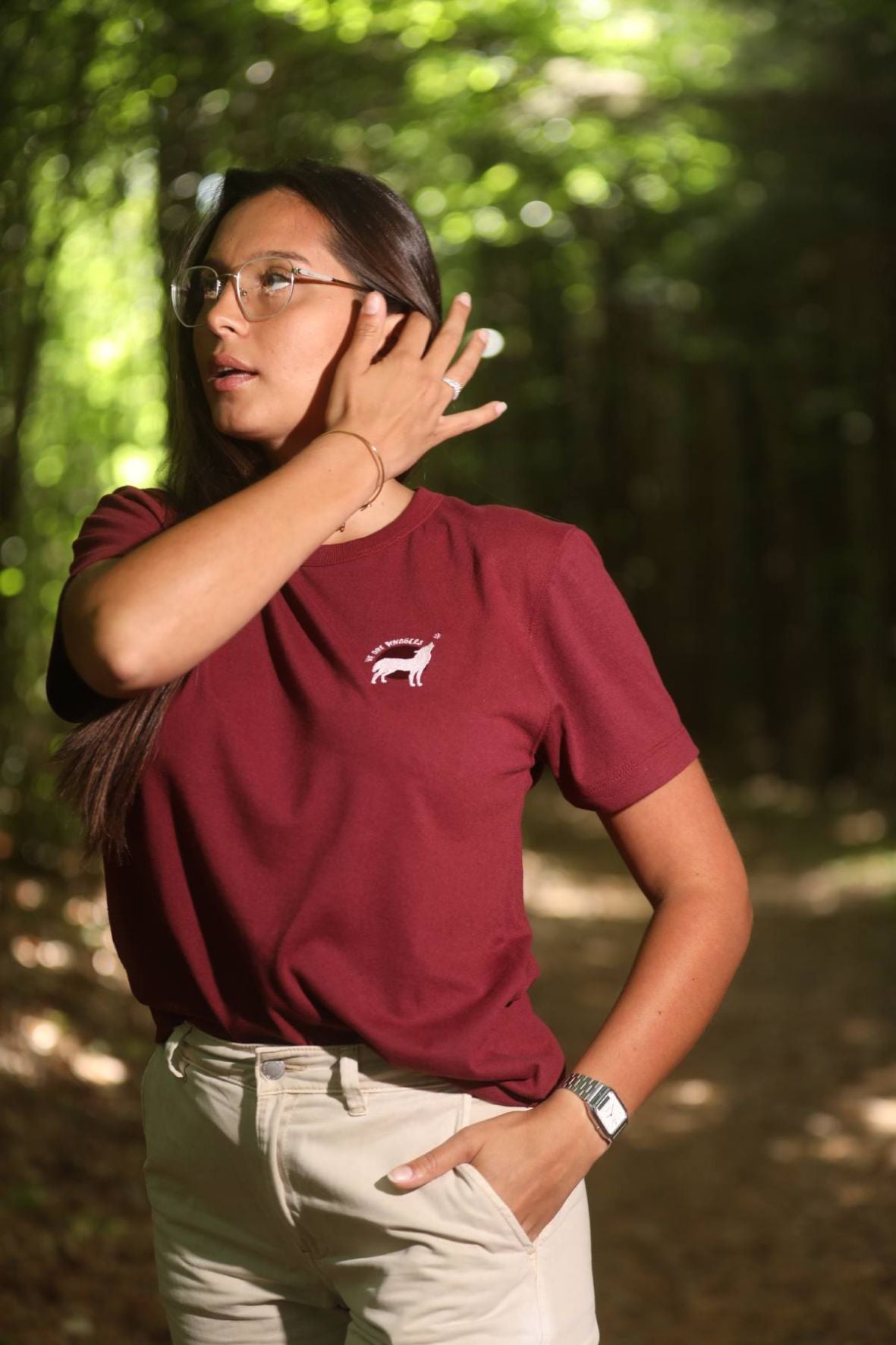 T-Shirt 100% Recycled and Made In France (Unisex) - Burgundy