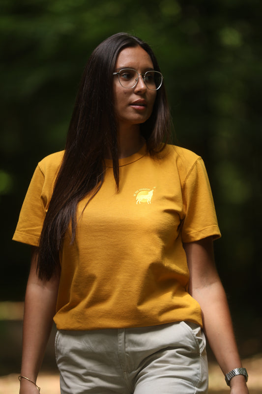 T-Shirt 100% Recycled and Made In France (Unisex) - Mustard