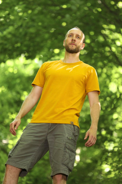 T-Shirt 100% Recycled and Made In France (Unisex) - Mustard