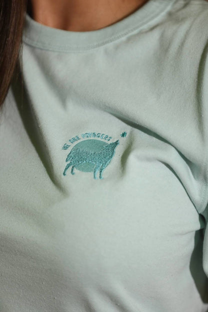 T-shirt mixte éco-responsable 100% recyclé et fabriqué en France - Vert d'eau