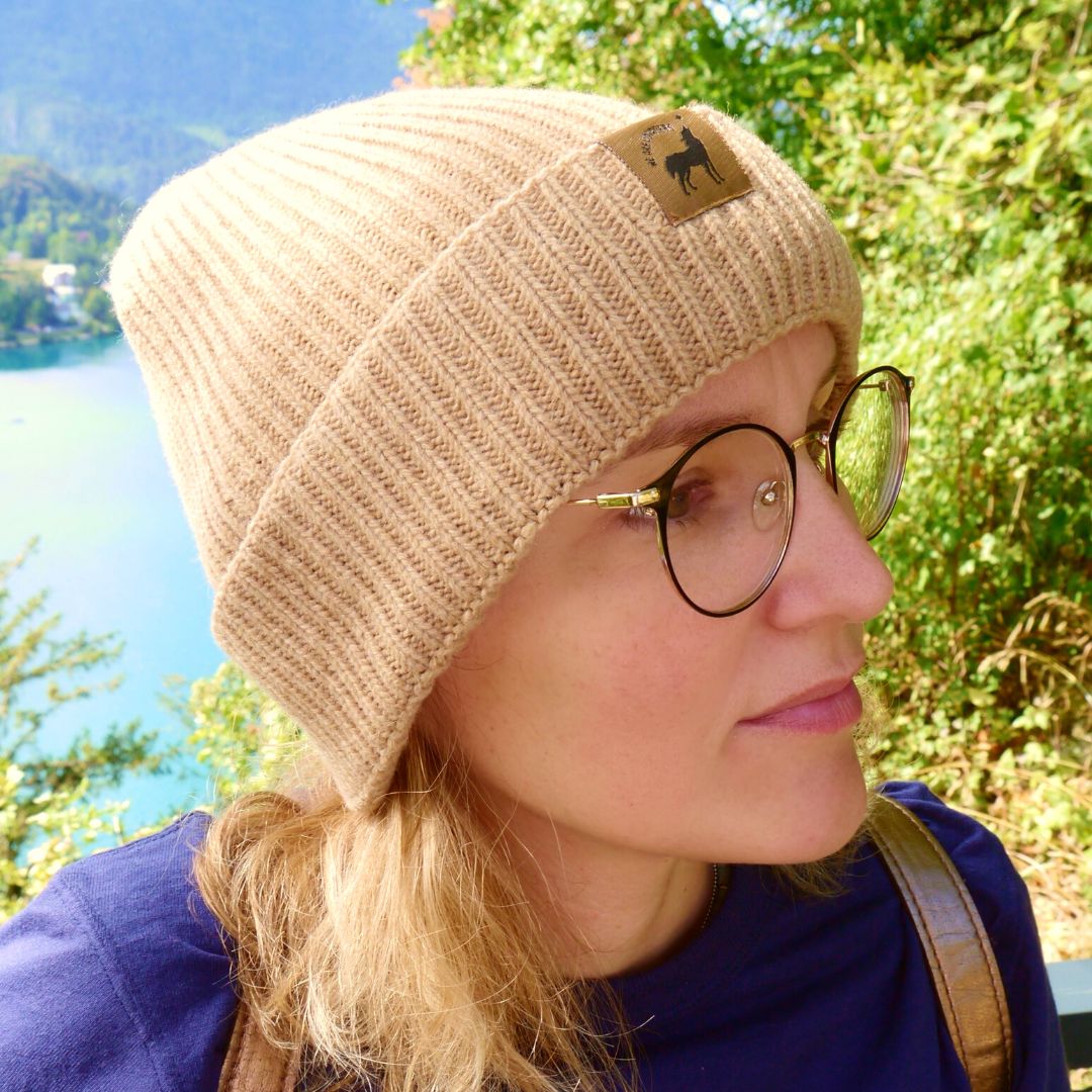 Le Bonnet Péruvien En Tricot Camel En Fibres Recyclées - Bonnet Toumi Bb